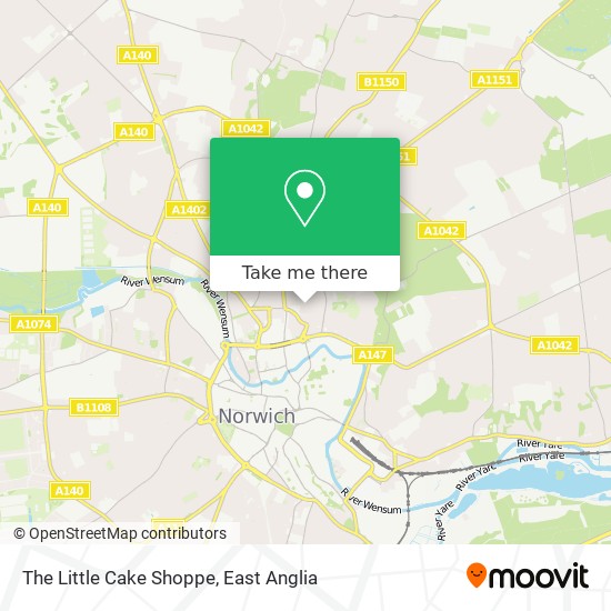The Little Cake Shoppe map