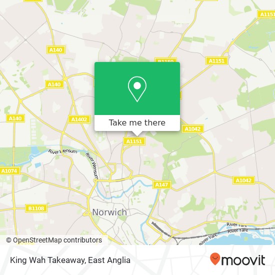 King Wah Takeaway, 193 Sprowston Road Norwich Norwich NR3 4 map