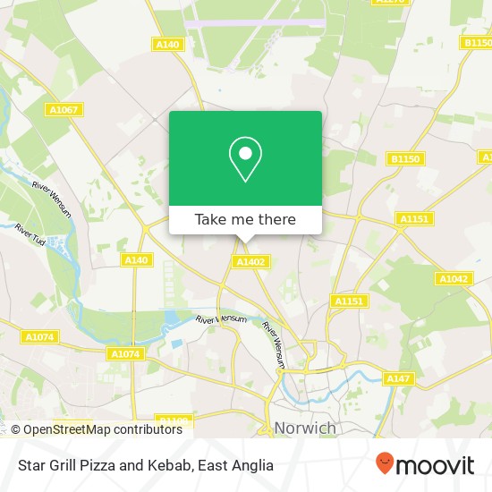 Star Grill Pizza and Kebab, 291A Aylsham Road Norwich Norwich NR3 2 map