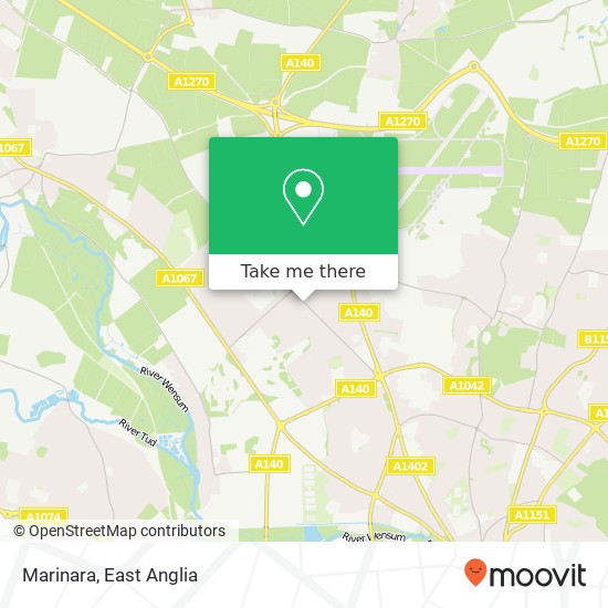 Marinara, 165 Reepham Road Hellesdon Norwich NR6 5 map