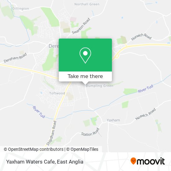 Yaxham Waters Cafe map