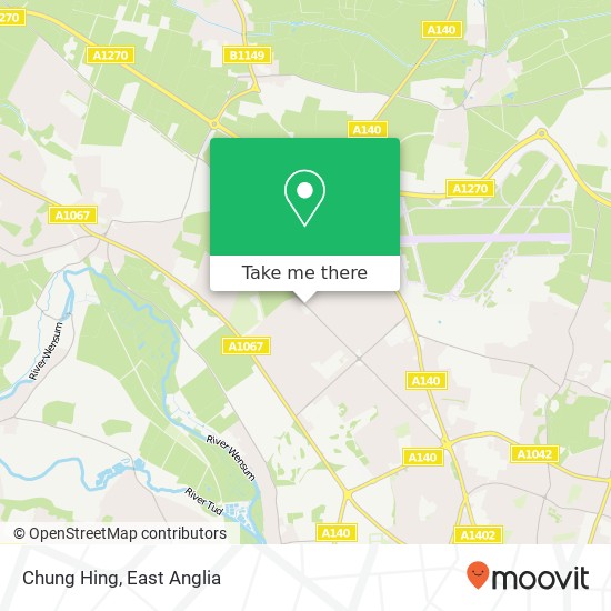 Chung Hing, 327 Reepham Road Hellesdon Norwich NR6 5AD map