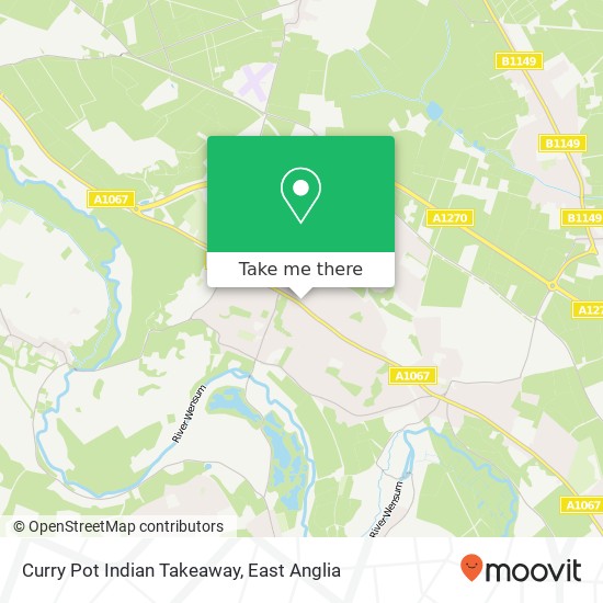 Curry Pot Indian Takeaway, 236B Fakenham Road Taverham Norwich NR8 6QW map