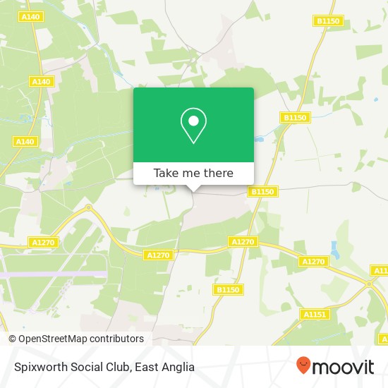 Spixworth Social Club map