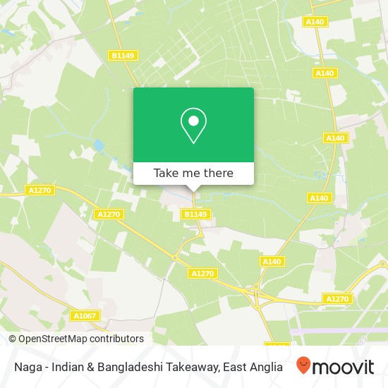 Naga - Indian & Bangladeshi Takeaway, 92 Holt Road Horsford Norwich NR10 3 map