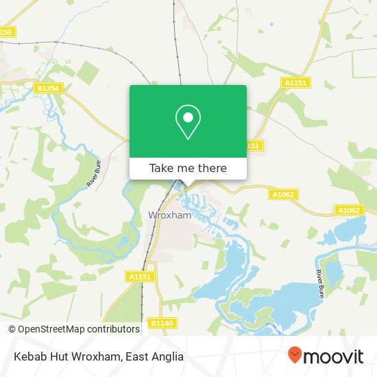 Kebab Hut Wroxham, Norwich Road Hoveton Norwich NR12 8 map