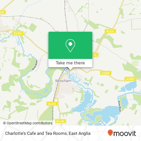 Charlotte's Cafe and Tea Rooms, Norwich Road Hoveton Norwich NR12 8 map