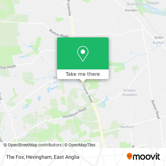 The Fox, Hevingham map