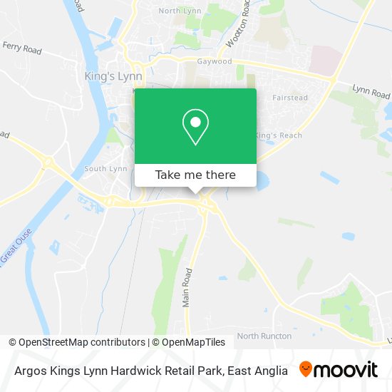 Argos Kings Lynn Hardwick Retail Park map