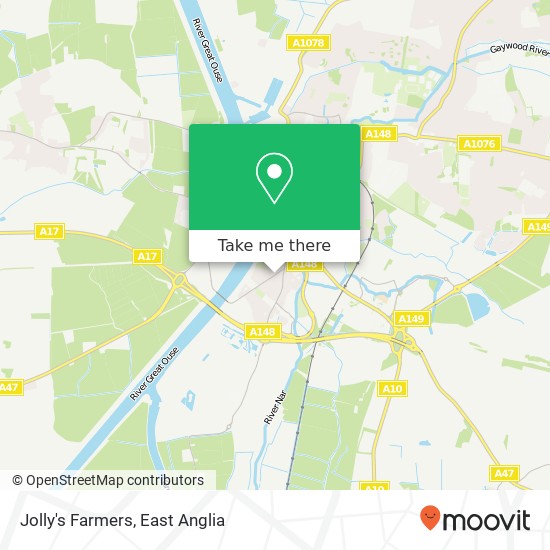 Jolly's Farmers map