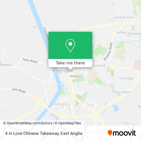 4 in Love Chinese Takeaway map