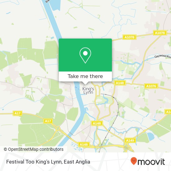 Festival Too King's Lynn map