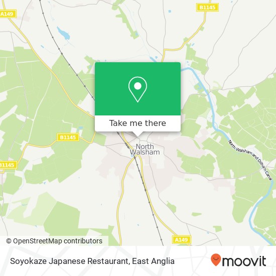 Soyokaze Japanese Restaurant, Market Street North Walsham North Walsham NR28 9 map