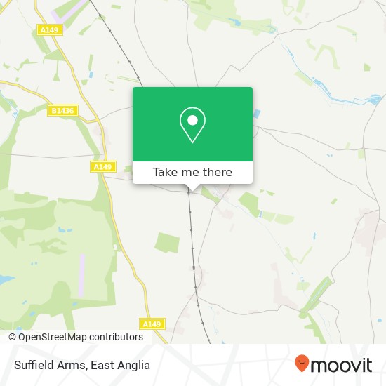 Suffield Arms map