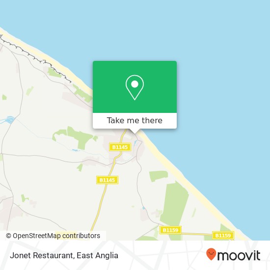 Jonet Restaurant, 17 Beach Road Mundesley Norwich NR11 8 map