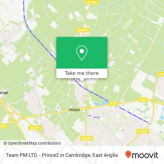 Team PM LTD. - Prince2 in Cambridge map