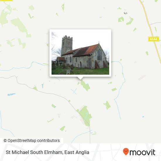 St Michael South Elmham map