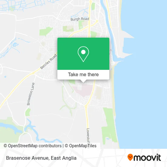 Brasenose Avenue map