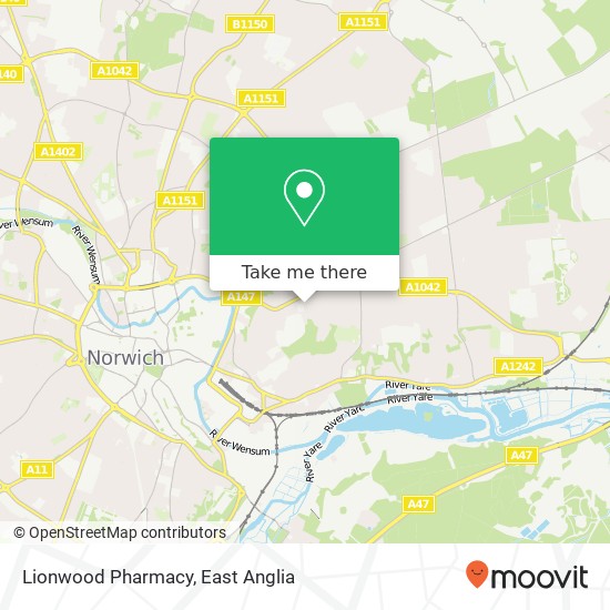 Lionwood Pharmacy map