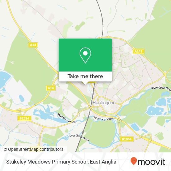 Stukeley Meadows Primary School map