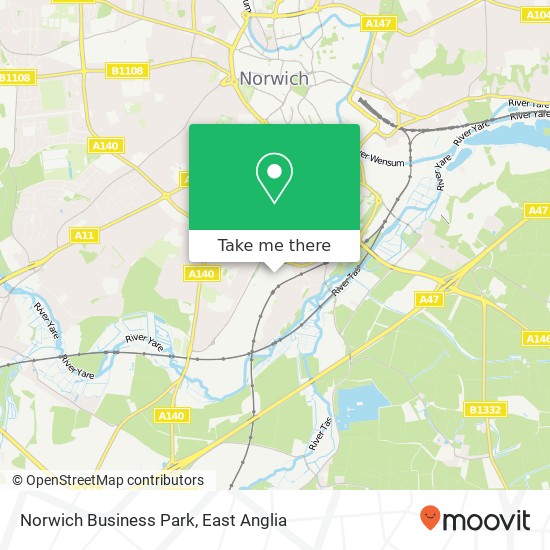 Norwich Business Park map