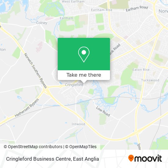 Cringleford Business Centre map