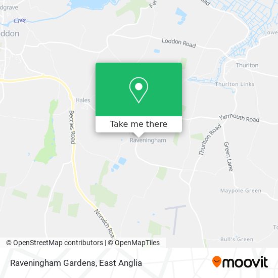 Raveningham Gardens map