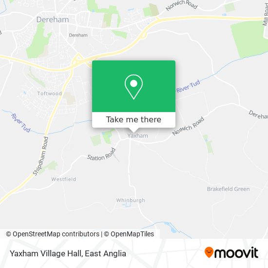 Yaxham Village Hall map