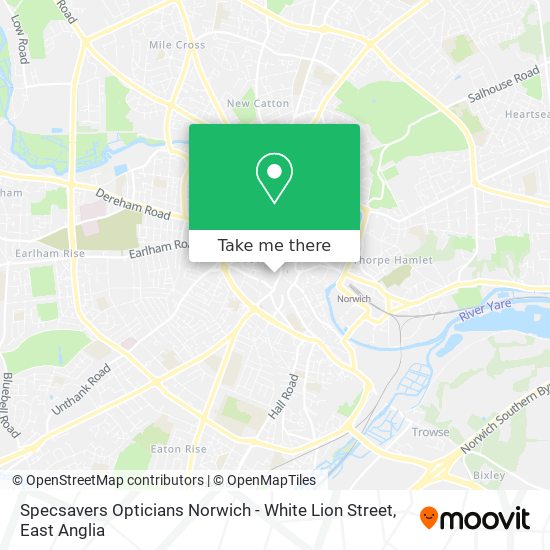 Specsavers Opticians Norwich - White Lion Street map