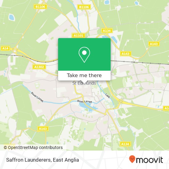 Saffron Launderers, 13 The Traverse Bury St Edmunds Bury St Edmunds IP33 1 map