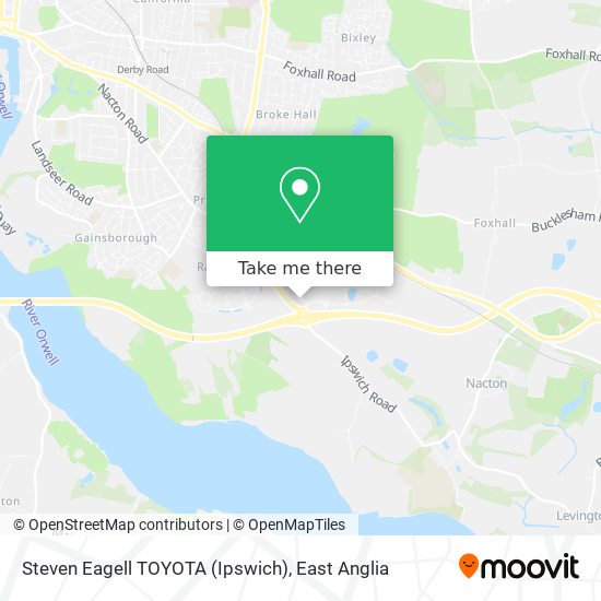 Steven Eagell TOYOTA (Ipswich) map