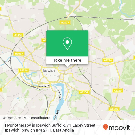 Hypnotherapy in Ipswich Suffolk, 71 Lacey Street Ipswich Ipswich IP4 2PH map