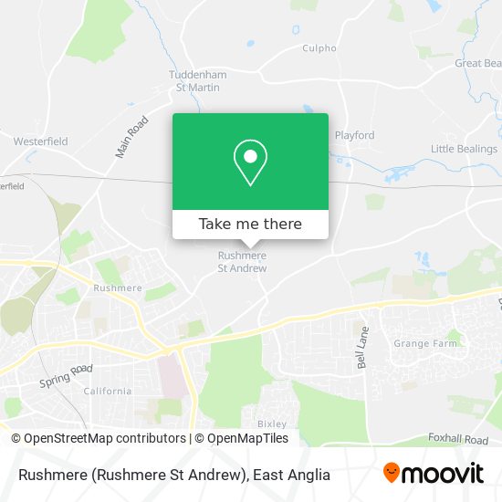 Rushmere (Rushmere St Andrew) map