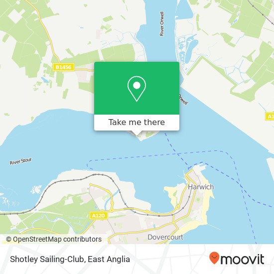 Shotley Sailing-Club, Queen Victoria Drive Shotley Gate Ipswich IP9 1 map