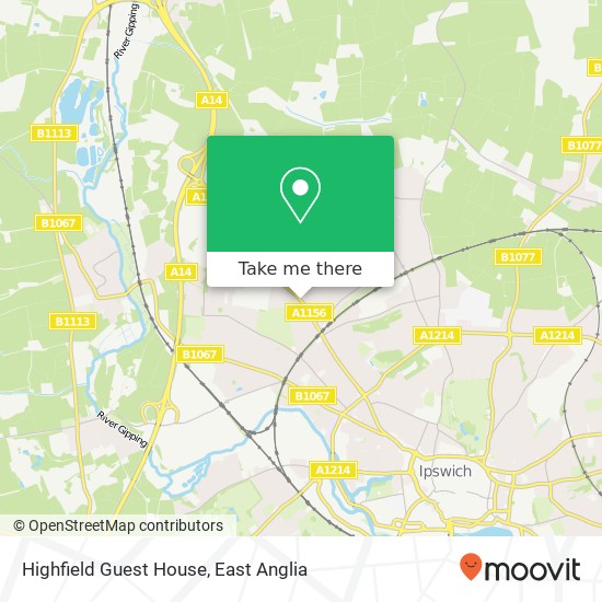 Highfield Guest House map