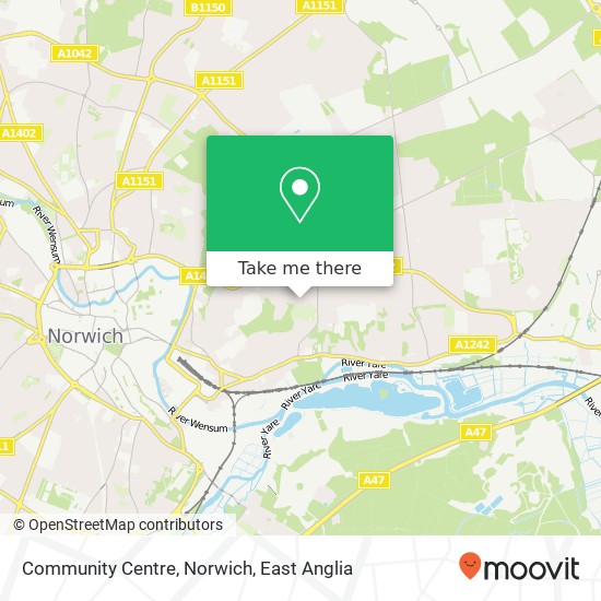 Community Centre, Norwich map