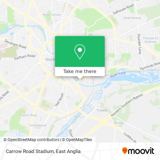 Carrow Road Stadium map