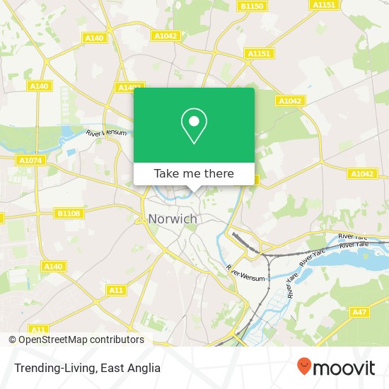 Trending-Living, 40 Elm Hill Norwich Norwich NR3 1HG map