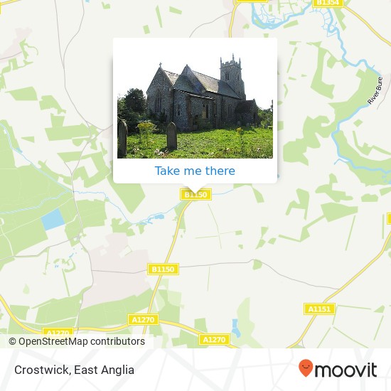 Crostwick map