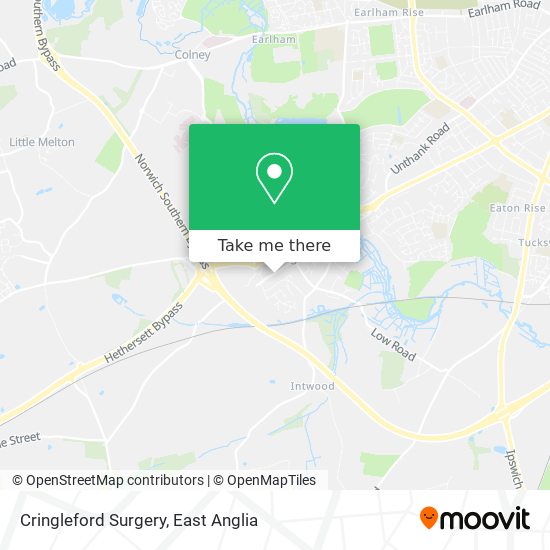 Cringleford Surgery map