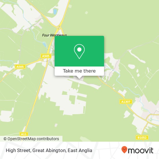 High Street, Great Abington map