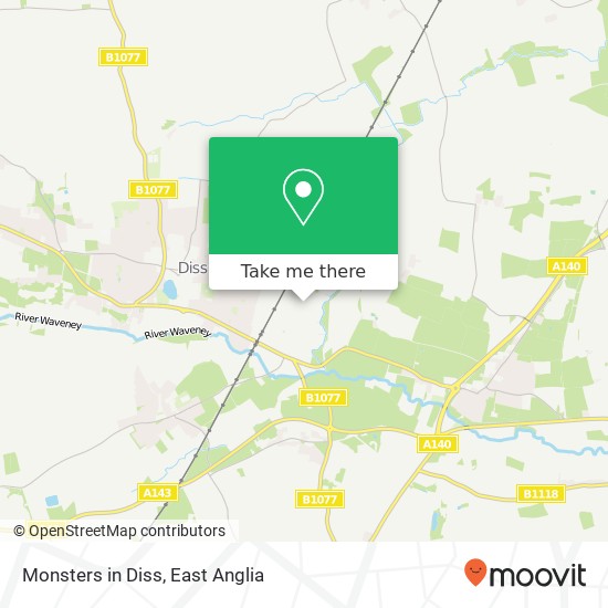 Monsters in Diss map