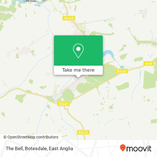 The Bell, Botesdale map