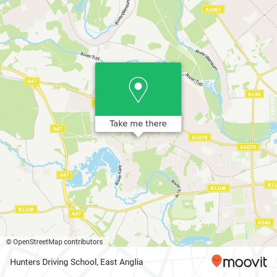 Hunters Driving School, 18 Yaxley Way Norwich Norwich NR5 9EL map