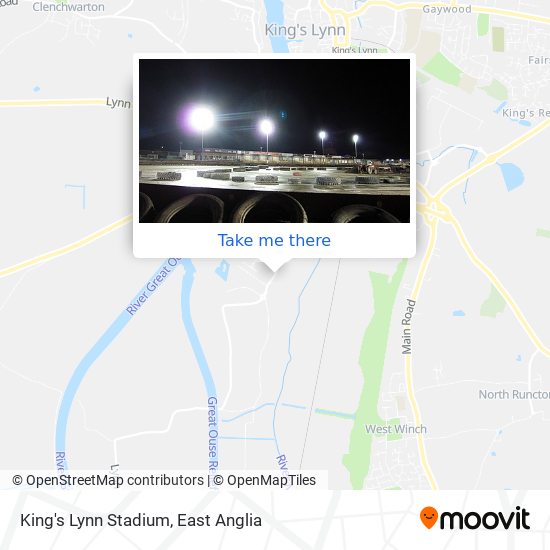 King's Lynn Stadium map