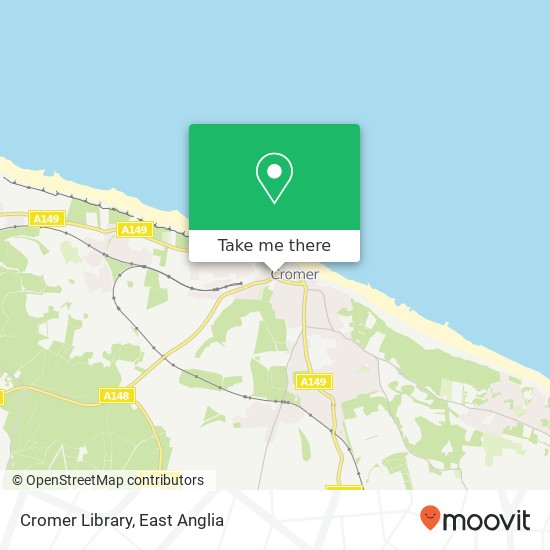 Cromer Library map