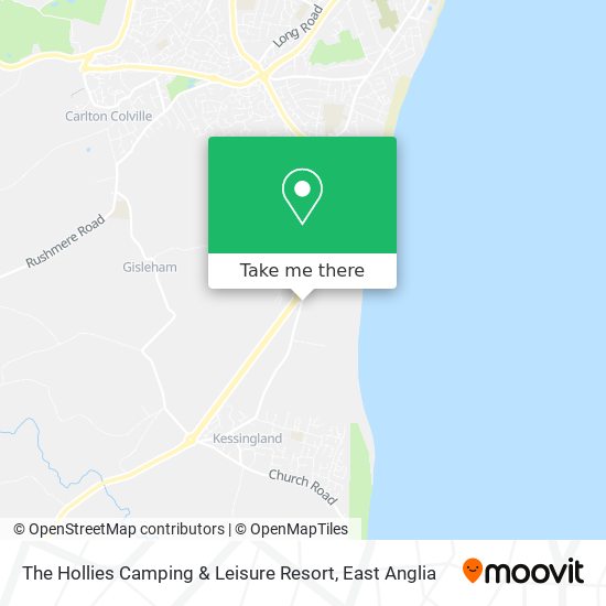 The Hollies Camping & Leisure Resort map