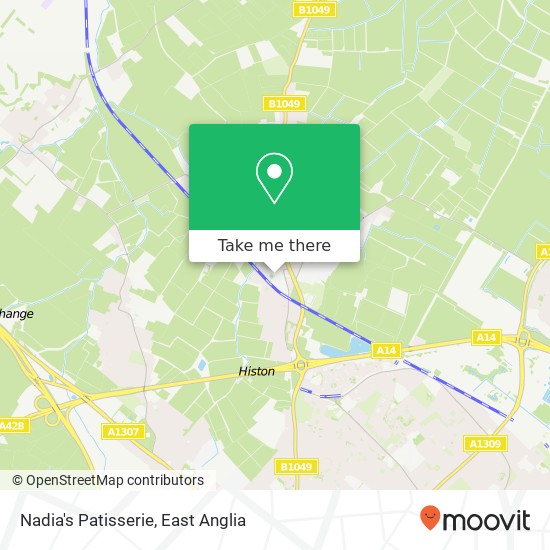 Nadia's Patisserie, Chivers Way Histon Cambridge CB24 9 map