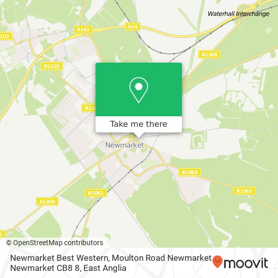 Newmarket Best Western, Moulton Road Newmarket Newmarket CB8 8 map