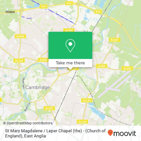 St Mary Magdalene / Leper Chapel (the) - (Church of England), Newmarket Road Cambridge Cambridge CB5 8JE map